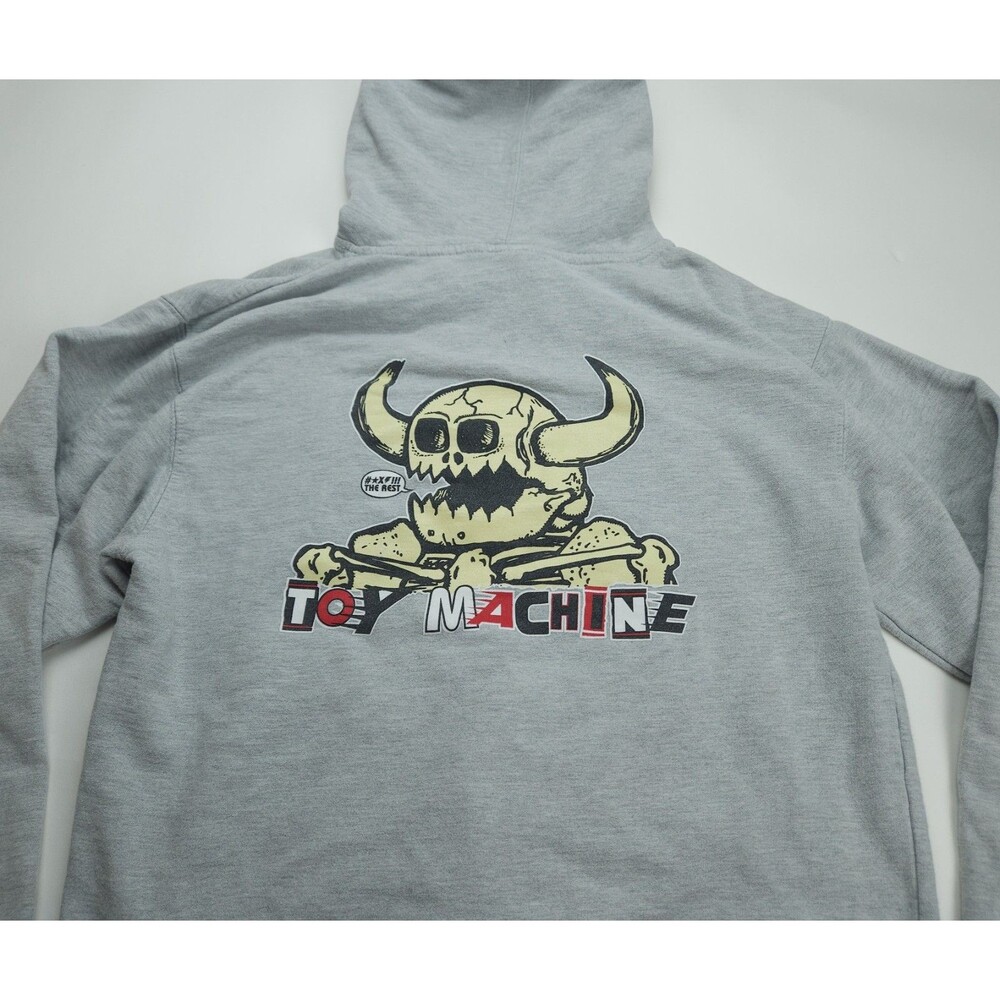 Vintage Independent Truck co Toy Machine F The Rest Hoodie Men Medium Gray Skate